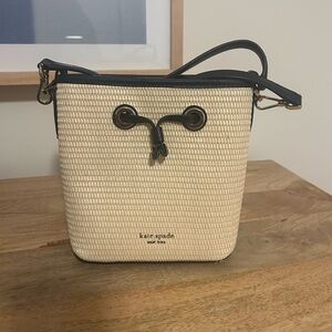 Kate Spade - Cream & Navy Bucket Bag